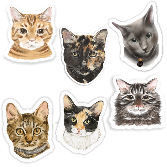 Faces Of Kitty Town Sticker Pack