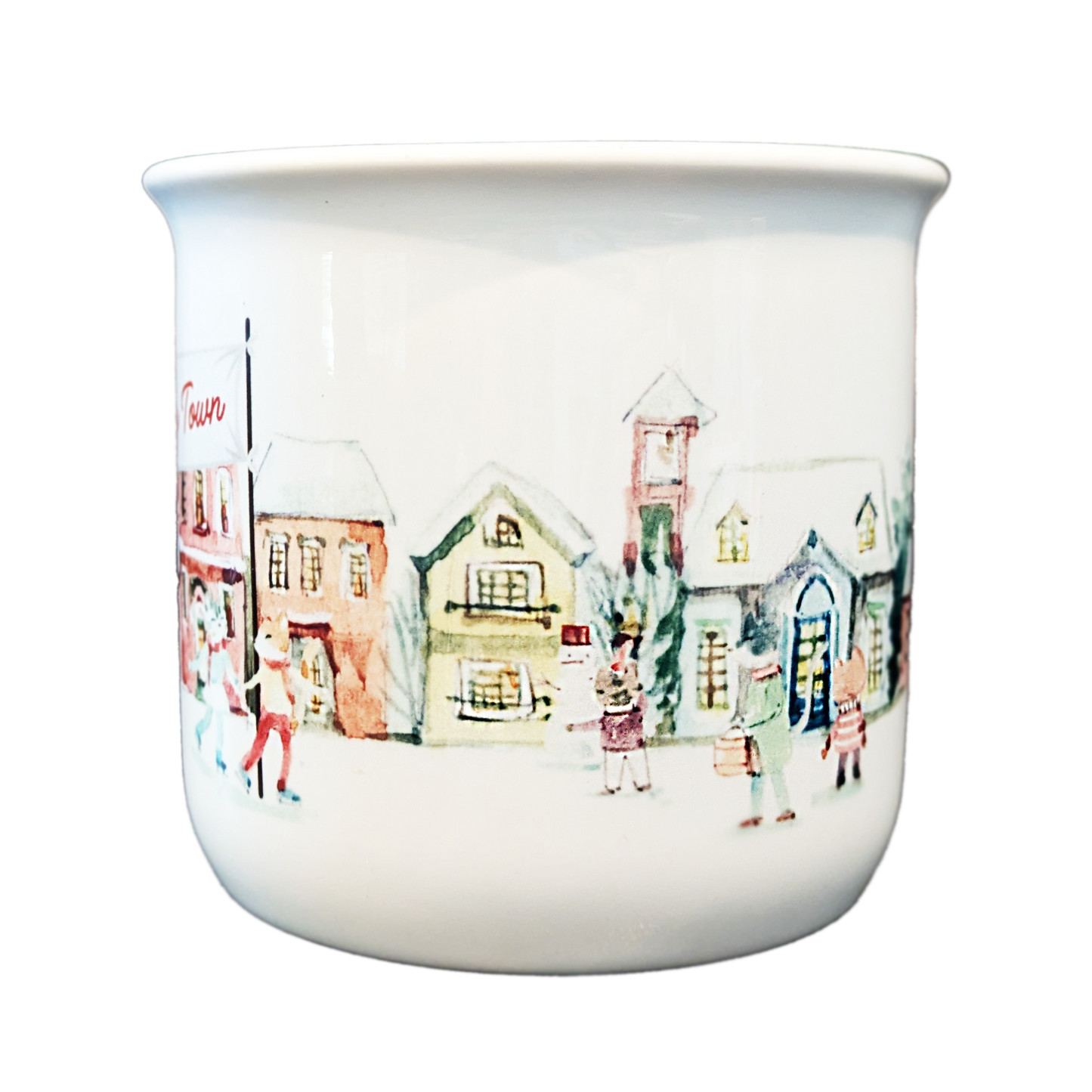 Christmas In Kitty Town Vintage Mug