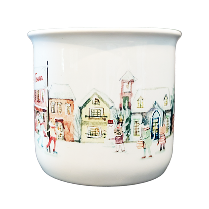 Christmas In Kitty Town Vintage Mug