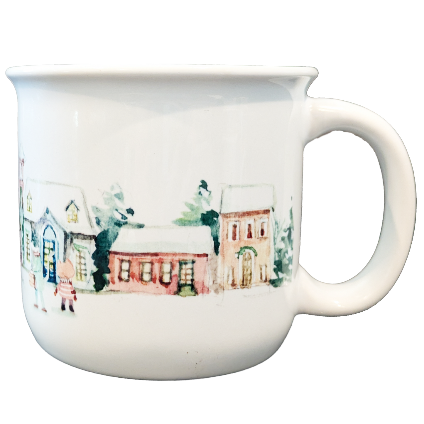 Christmas In Kitty Town Vintage Mug