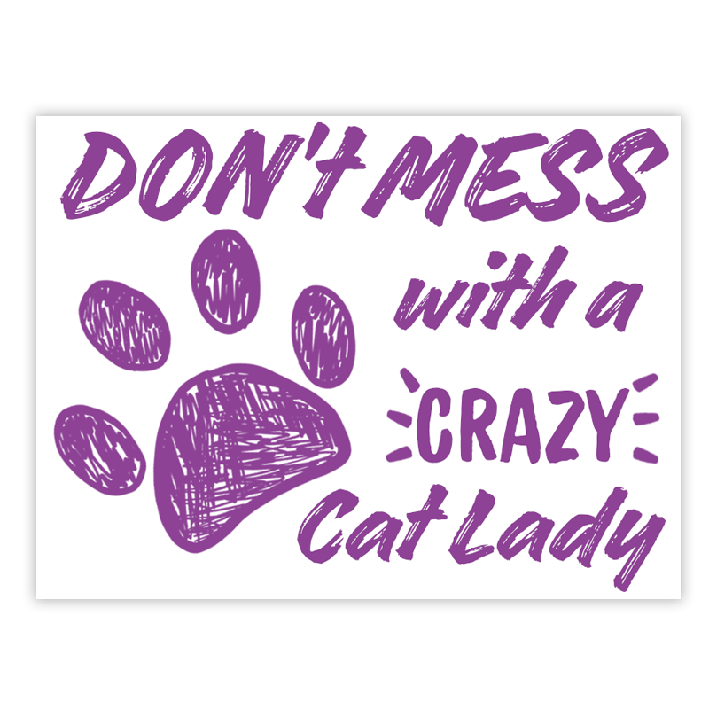 Crazy Cat Lady Sticker