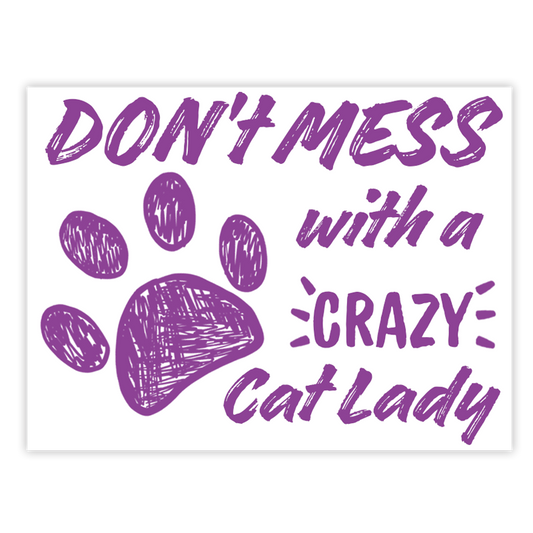 Crazy Cat Lady Sticker