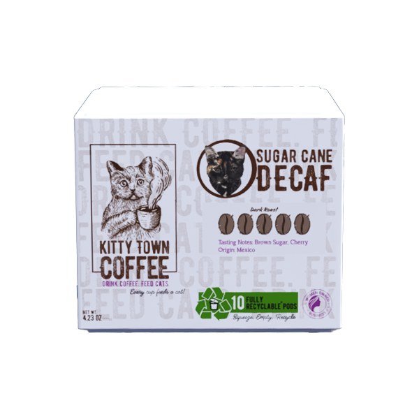 Recyclable Single Use Pods: Sugar Cane Decaf