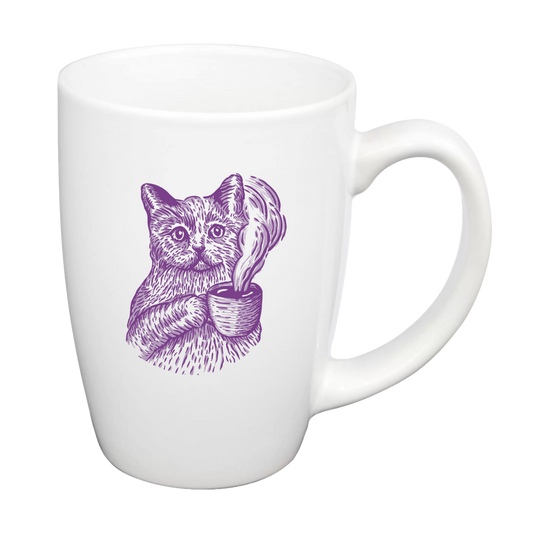 Purple Kitty Mug