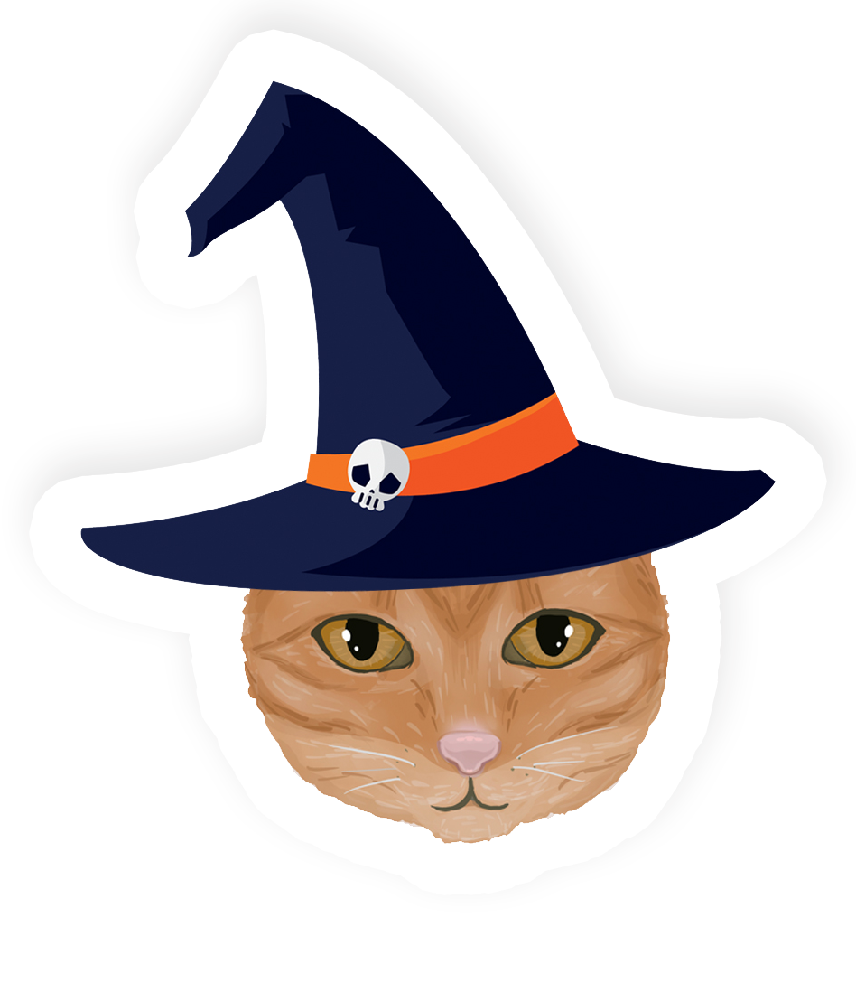 Spooky Kitty Sticker